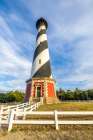 USA-North Carolina-Buxton Cape Hatteras Lighthouse in late afternoon sun Art Print